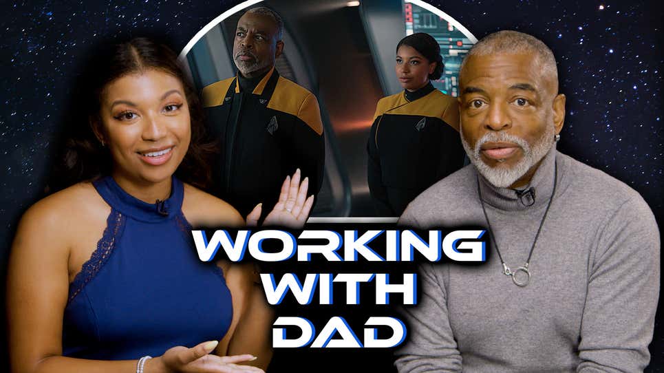 Working on Star Trek Picard Together LeVar and Mica Burton Interview