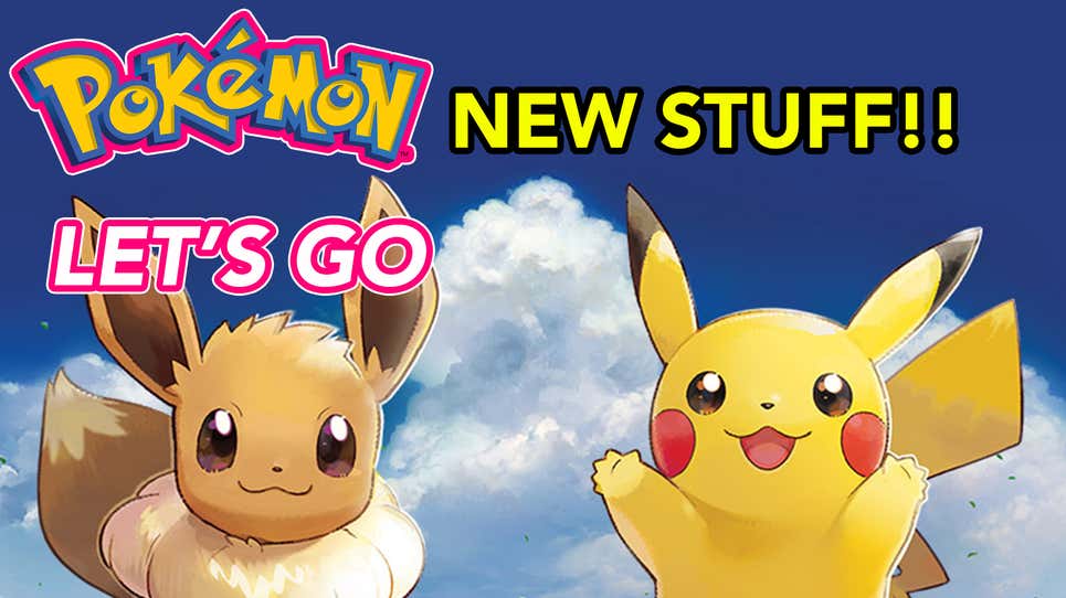 New information revealed for Pokemon: Let's Go, Pikachu / Eevee